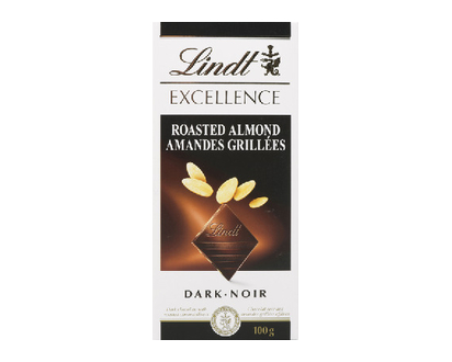 Lindt Excellence Bar Roasted Almond 100 Gr - 04909