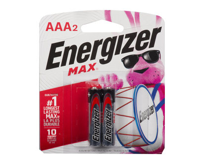 Energizer Max Battery Aaa2 2 Pk - 01400