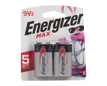Energizer Max Battery 9V 2 Pk - 03678