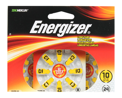 Energizer Hearing Aid Battery Az10 24 Pk - 10289