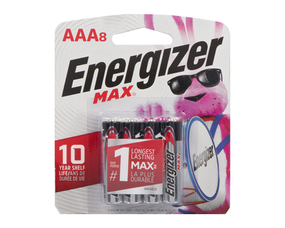 Energizer Max Battery Aaa 8 Pk - 10805