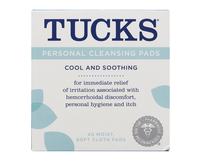 Tucks Personal Cleansing Pads 40 Pk - 00747