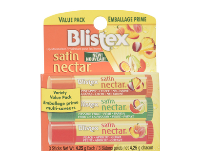 Blistex Satin Nectar Lip Balm 3 Pk - 01048