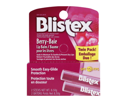Blistex Lip Balm Berry Spf15 Twin Pack 8.5 Gr - 85024