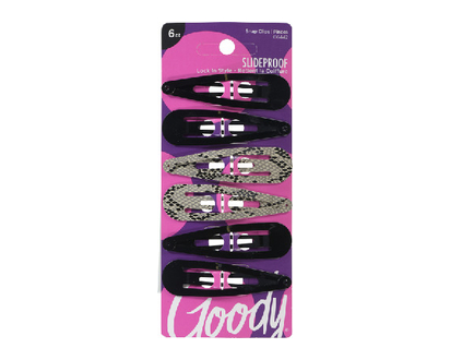 Goody Contour Clip Medium Cheetah 6 Pk - 06442