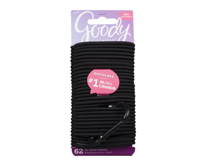 Goody Ouchless Elastics Black 1 Un - 09830