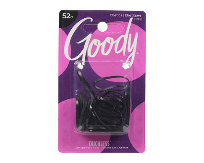 Goody Ouchless Latex 52Pc Black Elastics 1 Un - 71288