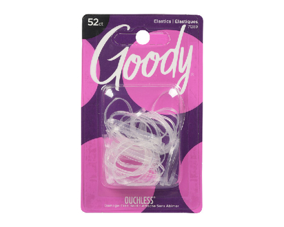 Goody Ouchless Latex 52Pc Clear Elastics 1 Un - 71289