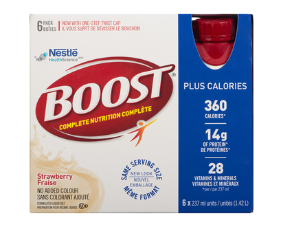 Boost Plus Strawberry  6X237ml 6 Pk - 15862