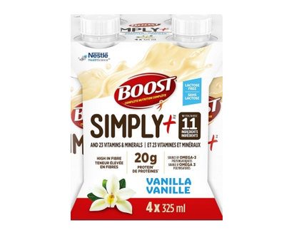 Boost Simply+ Vanilla 325Ml 4 Pk - 20456