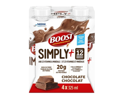 Boost Simply+ Chocolate 325Ml 4 Pk - 26439