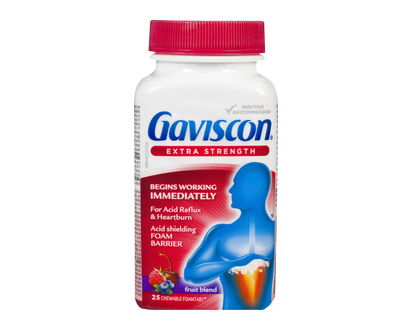 Gaviscon Extra Strength Fruit Tabs 25 Pk - 10328