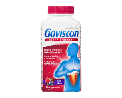 Gaviscon Extra Strength Fruit Tabs 60 Pk - 10329