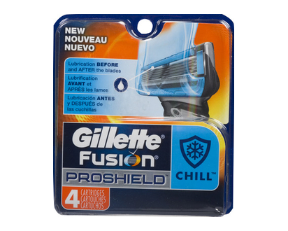 Gillette Fusion Proshield Chill Cartridges 4 Pk - 65615