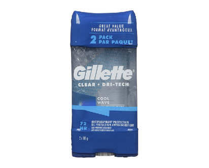 Gillette Clear Gel Cool Wave 108Gr 2 Pk - 66831