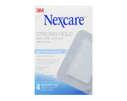 3M Nexcare Sensitive Skin Adhesive Pads 4 Pk - 21196