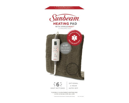 Sunbeam Xpress Heat Heating Pad Standard 1 Un - 13417