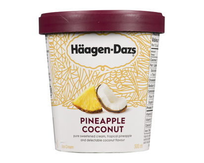 Haagen Dazs Pineapple Ccnt 500 Ml - 18776