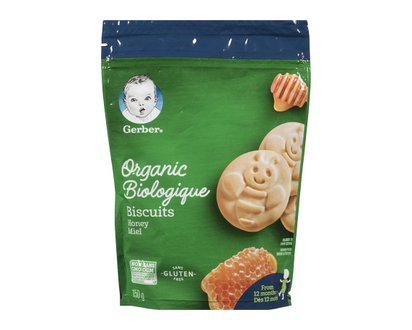 Gerber Org Glufre Biscuits Hny 150 Gr - 37778