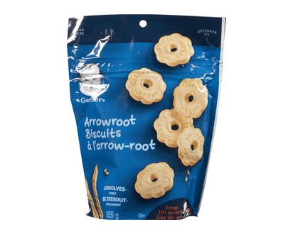 Gerber Arrowroot Biscuits 4X155g 155 Gr - 40314