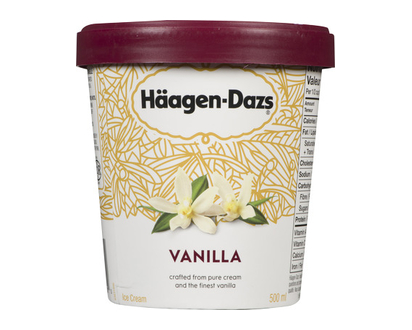 Haagen Dazs Ice Cream Vanilla 500 Ml - 68181