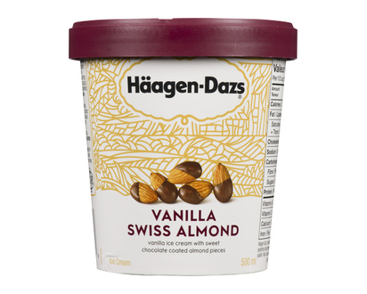 Haagen Dazs Ice Crm Vanilla Swiss 500 Ml - 68185