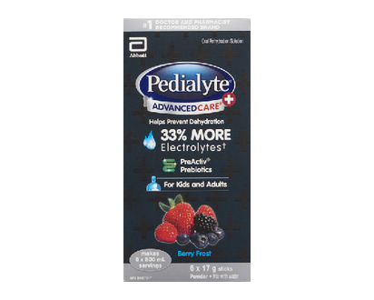 Pedialyte Adv Cre Pls Pwd Bry Frst 17Gr 6 Pk - 00200