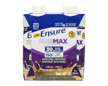 Ensure Protein Max 30G Vanilla 330Ml 4 Pk - 00232