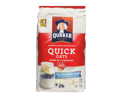 Quaker Oats Whole Grain Quick 1 Kg - 10110