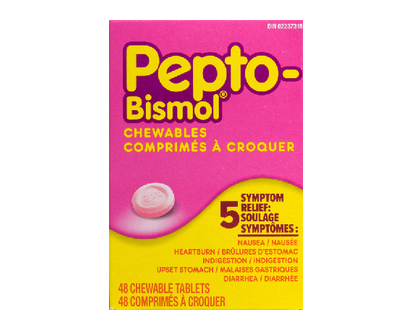 Pepto Bismol Chewable Tablet Original 48 Pk - 00046