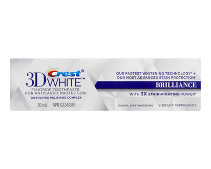 Crest 3D Whte Brliance Vbrnt Pprmnt Tpaste 20 Ml - 05679