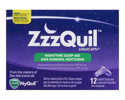 Vicks Zzzquil Nighttime  Sleep Aid Liq Cap 12 Pk - 07505