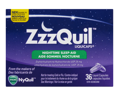 Vicks Zzzquil Nighttime  Sleep Aid Liq Cap 36 Pk - 07508