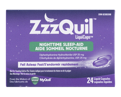 Vicks Zzzquil Nighttime Sleepaid Liq Caps 24 Pk - 08020