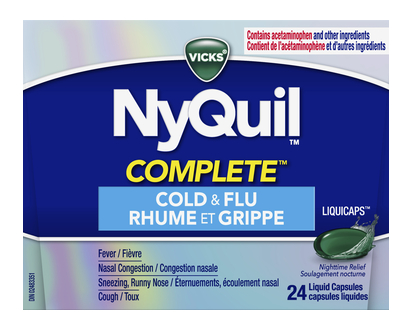 Vicks Nightquil Complete Liquicap 24 Pk - 08165