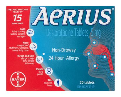 Aerius Allergy Tablets 20 Pk - 32420