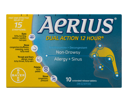 Aerius Dual Action Tablets 10 Pk - 33210