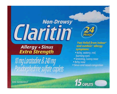 Claritin Allergy & Sinus Xtr Str Tablets 15 Pk - 90025