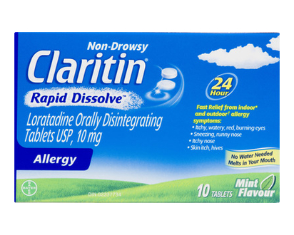 Claritin Allergy Rapid Dissolve Tablets 10 Pk - 93210