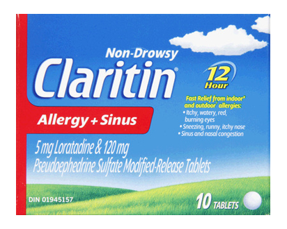 Claritin Allergy & Sinus Tablets 10 Pk - 97010