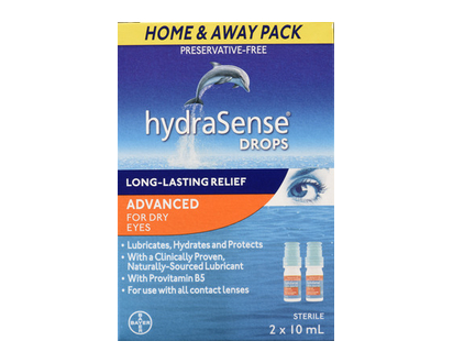 Hydrasense Advanced Eye Drops Duo 10Ml 2 Pk - 37037