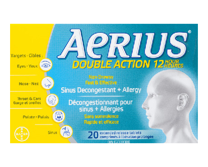 Aerius Allergy Double Action 20 Pk - 37184