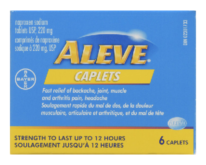 Aleve Naproxen Sodium Caplet 220Mg 6 Pk - 37193