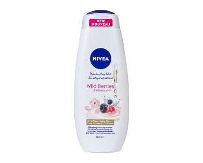 Nivea Body Wash Wild Berries & Hibiscus 500 Ml - 01411