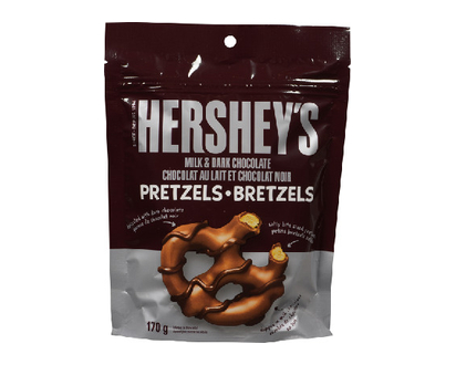 Hershey Milk Chocolate Dipped Pretzels 170 Gr - 53159