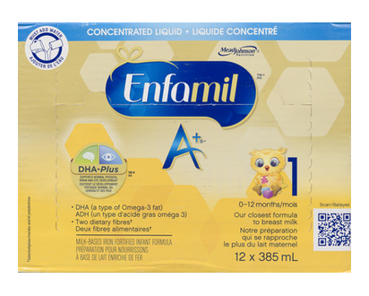 Enfamil A+ Concentrate 385 Ml 12 Pk - 90485