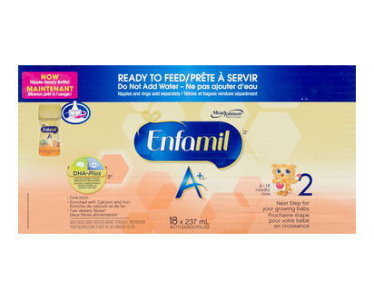 Enfamil A+2 Ready To Feed Case 18 Pk - 90591