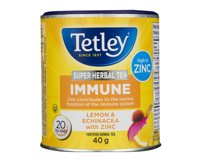 Tetley Super Herbal Tea Immune 20 Pk - 12101