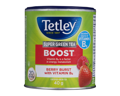 Tetley Super Green Tea Boost Berry Burst 20 Pk - 12102