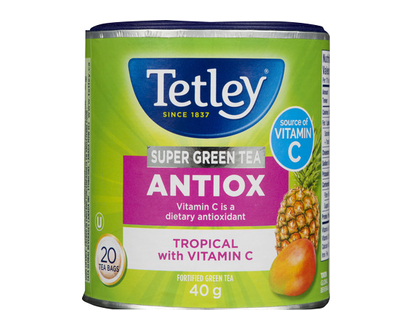 Tetley Super Green Tea Antiox Trop Vit C 20 Pk - 12103
